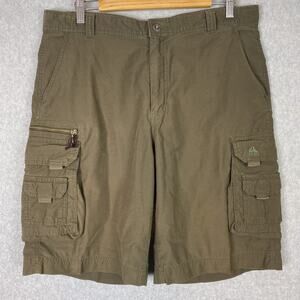 Nike ACG Cargo Shorts Men's Size 36 Green Cotton Blend Casual Outdoor Hiking Y2K